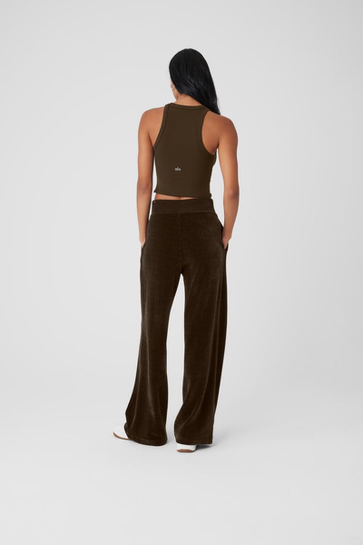HIGH-WAIST COZY DAY WIDE LEG PANT